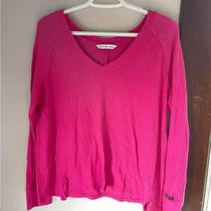 Pink Calvin Klein Long Sleeve top